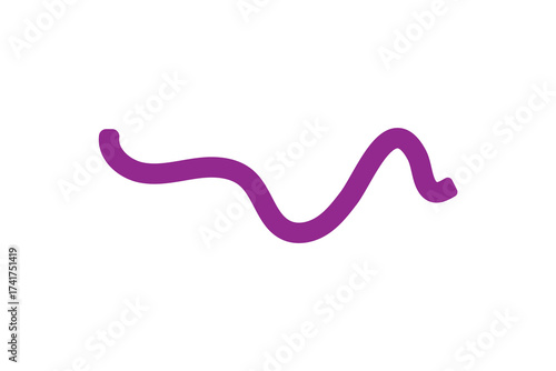 squiggle wave and wavy curve thin line icon, abstract wave line icon.