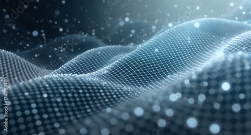 Abstract Digital Mesh Network Background