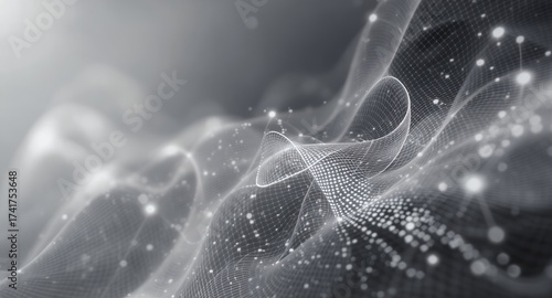 Abstract Digital Network Visualization