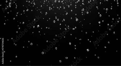 A captivating, elegant, sparkling water bubbles background, with a dark, mysterious and stylish atmosphere. vector png illustration