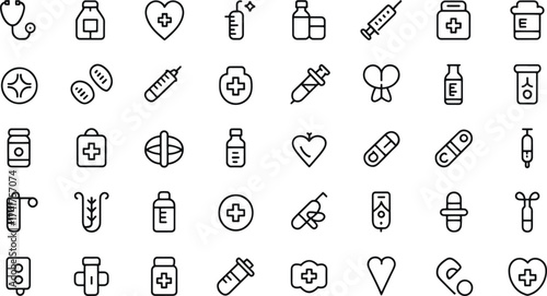 A comprehensive collection of professional vector icons designed for diverse applications featuring a wide spectrum of colors and versatile design elements for digital and print projects