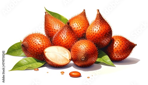 Wallpaper Mural A Stunning Illustration of Salak Fruits, Showcasing Their Unique Textures and Form Torontodigital.ca