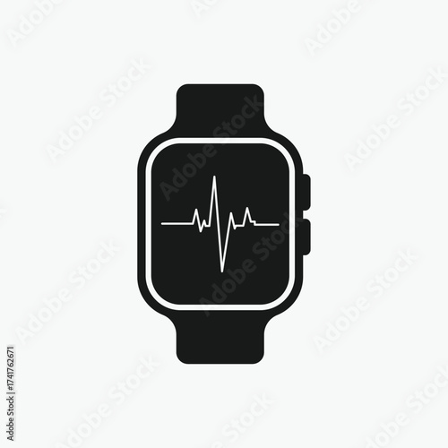 Smart Watch, Fitness Activity Tracker, Health Product smart watch icon vector