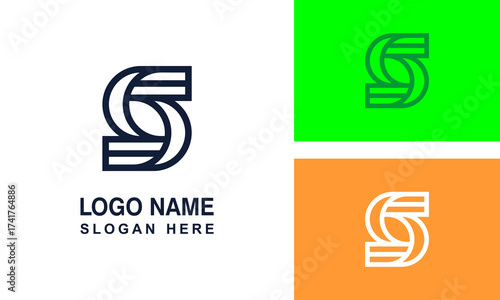 Perfect S graphic logo for business sign