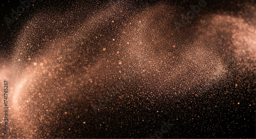 A mesmerizing display of shimmering particles, each individual element catching the light in an otherworldly display. The image radiates a sense of ethereal beauty. vector illustration