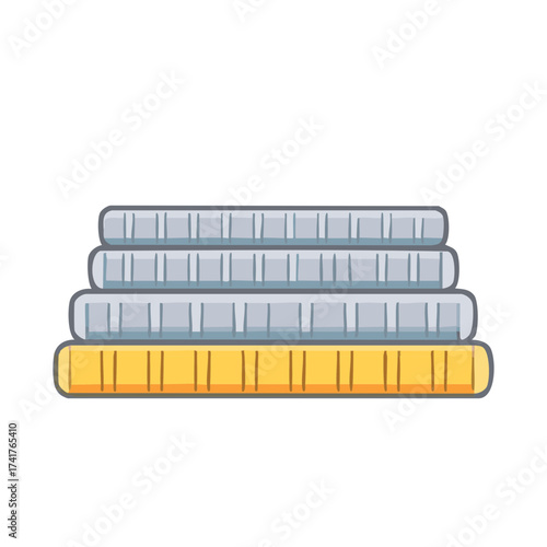Stack of coins illustration, a representation of financial success or savings