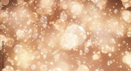 An abstract golden glitter, sparkling with light creating a magical and enchanting festive backdrop. vector illustration