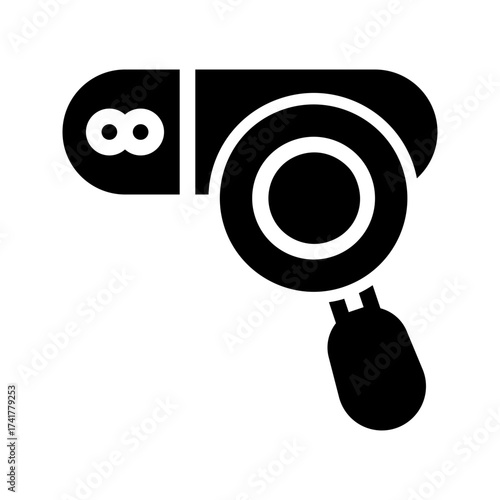 icon clock with style glyph