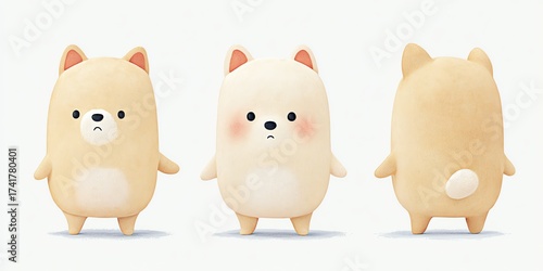 Three adorable, cartoon-style, irritated creatures stand against a white backdrop.