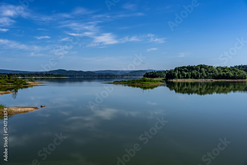 Lake Shumarinai on a Calm Day with Glassy Reflections