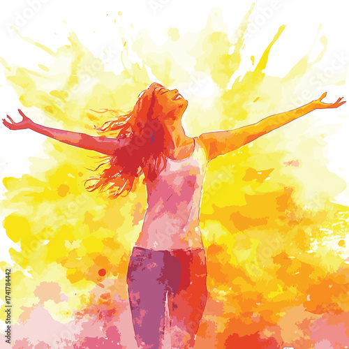 Woman Rejoices
