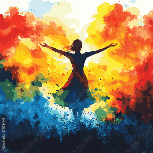 Woman Rejoices