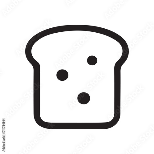 a slice of toast with raisins