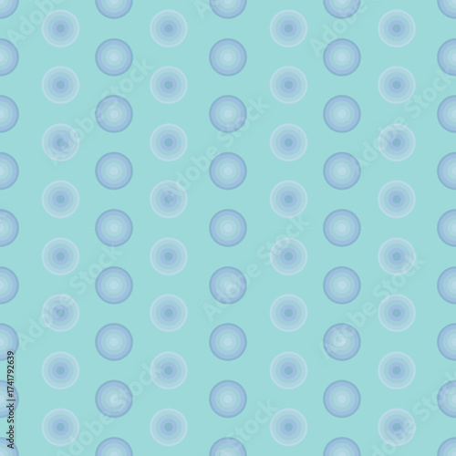 Seamless abstract blue circle pattern background