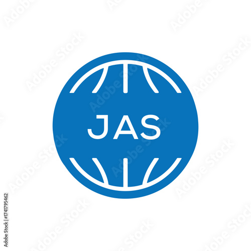 JAS Basketball Icon Logo. JAS Design for Sports Team, Club, and Athletic Branding. JAS Best Icon.
