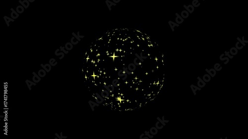 Star Spread Particle Light Lines