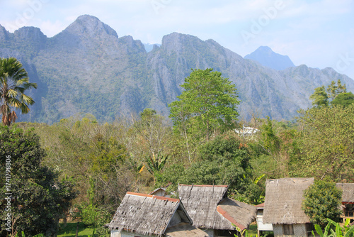 Beautiful Karst Landscape in Vang Vieng, Laos