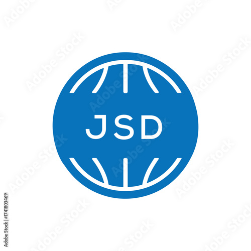 JSD Basketball Icon Logo. JSD Design for Sports Team, Club, and Athletic Branding. JSD Best Icon.
