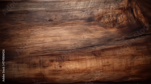 Wood Texture | Dark Brown Wood Grain Texture Background Close Up View Surface