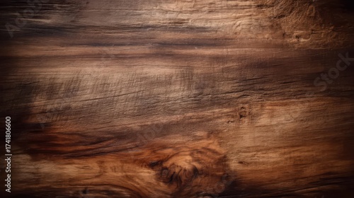Wood Texture | Dark Brown Wood Grain Texture Close Up with Natural Knots and Patterns Detail