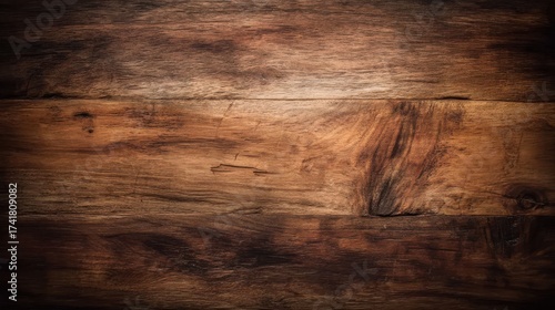 Wood Texture | Rustic Brown Wood Texture Background with Vignette and Natural Grain Patterns