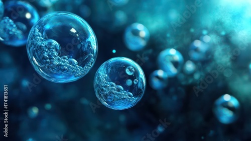 Wallpaper Mural Captivating bubble formation in aquatic environment stunning macro photography underwater perspective nature's art Torontodigital.ca