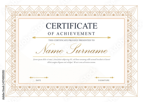 certificate or diploma template