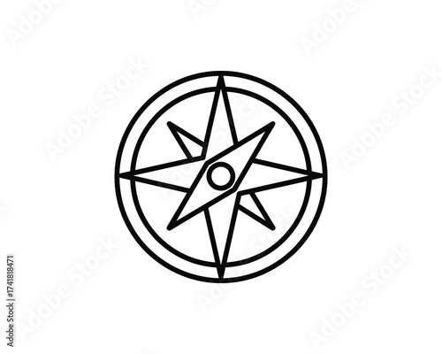 Compass icon vector illustration