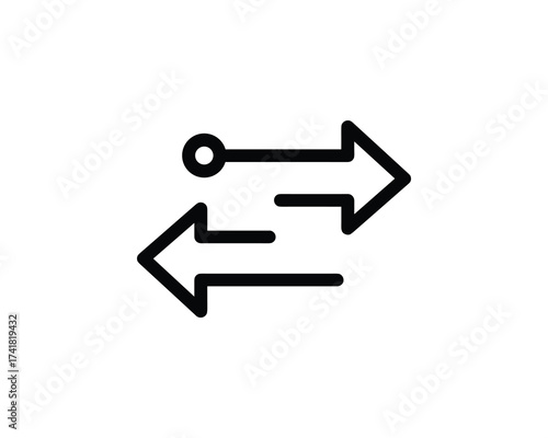 Exchange arrows icon vector illustration