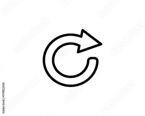Reload arrow vector illustration