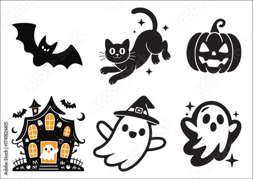 halloween vector set