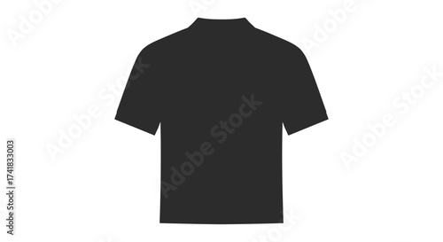 Classic black short sleeve polo shirt for men and women stylish comfortable and versatile apparel for everyday wear