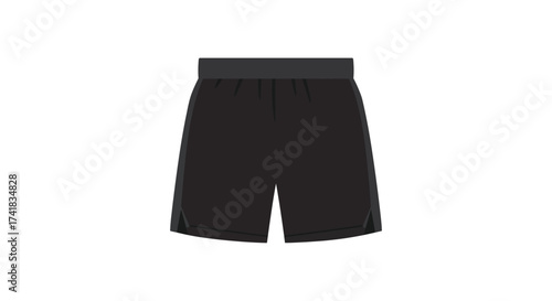 Modern black athletic shorts for men comfortable sportswear activewear workout apparel fashionable casual clothing