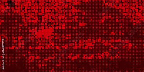 Led screen texture. Digital display. Color pixel background. Lcd monitor . Red television videowall with dots. Projector grid template. Electronic diode effect. Vector illustration.