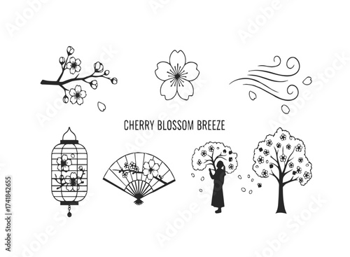 Modern whisk illustration for culinary designs