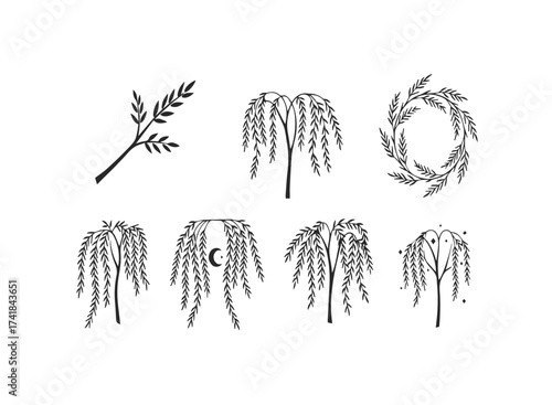 Stylized whisk illustration for culinary designs