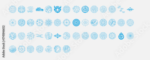 Chinese Traditional Pattern Phoenix Dragon Flower Vector