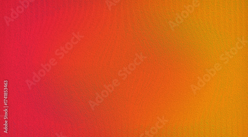 Bild auf Leinwand Vibrant Orange Red Gradient Texture, Vivid Color Wash, Textured Background Desig