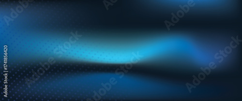 Dark blue abstract background with subtle light waves and gradient texture, ideal for technology design, modern presentations or modern digital banners, suitable for background.