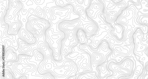 Black on white contours vector topography stylized height of the lines. Topographic map and landscape terrain texture grid. 