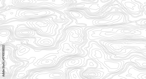 Black on white contours vector topography stylized height of the lines. Ultra wide size. Map on land vector terrain Illustration.
