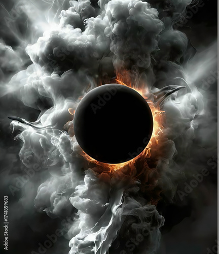 Cosmic Blackout and Ash Cloud