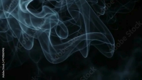 smoke on black