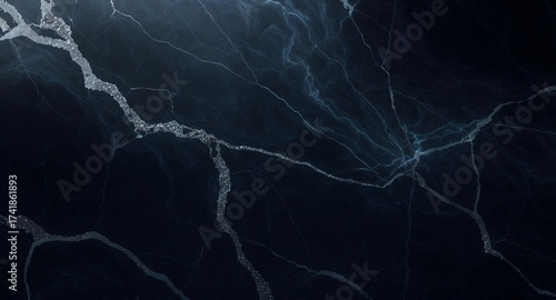 Abstract Dark Marble Texture Background