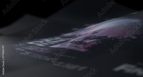 Abstract Paper Surface with Text, Artistic Design