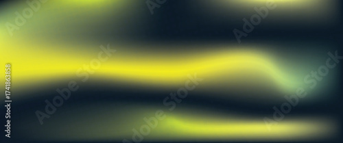 Abstract yellow and dark gradient background with subtle glowing waves and digital texture, perfect for modern design, technology themes, or trendy creative banners. eps10.