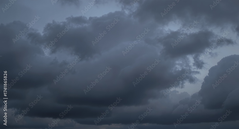 Obraz premium Dark and Dramatic Cloudscape Moody Skies