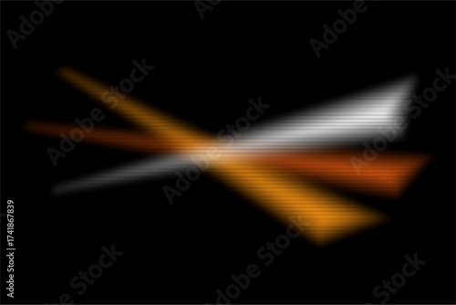 Abstract light streaks emanating from a central point on a dark background