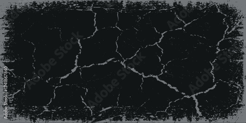 Vintage Black Background Design Art Grunge Dots Paint  Template Advertisment. vector