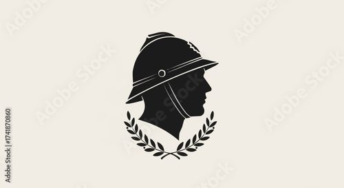 A illustration of vector logo with simple color 